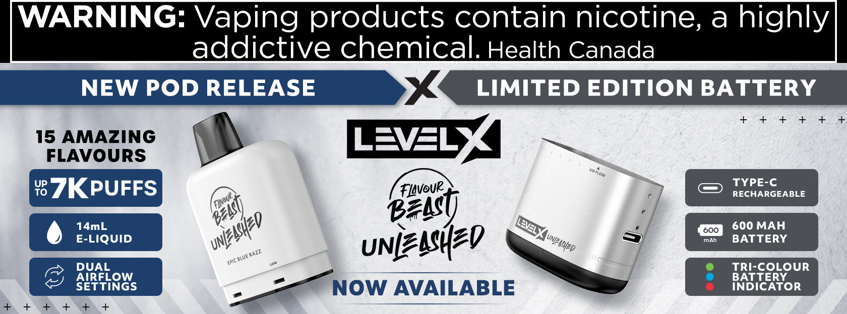 Flavour Beast Unleashed Level X Pods